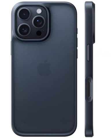 TORRAS Guardian für iPhone 16 Pro Hülle [TOP Zertifizierte Militärschutz] Stoßfest Case [Samtweiche Haptik] Mattierte Rückseite Schutzhülle mit Abnehmbare Knöpfe Handyhülle für iPhone 16 Pro Schwarz