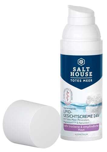 Salthouse Totes Meer Therapie Lipid-Gesichtscreme 24h, mit Omega-Fettsäuren für sehr trockene und empfindliche Haut, auch als Maske anwendbar, 50ml