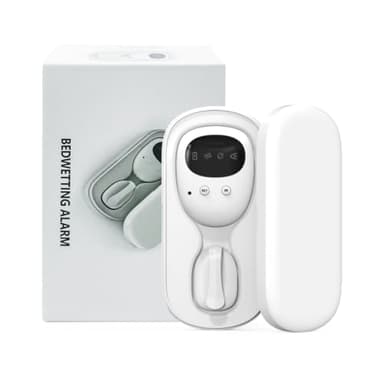 Yoicee Kabelloser Bettnässer-Alarm für Jungen und Mädchen, USB-C wiederaufladbar, lauter Ton, starke Vibration, Urinalarm, Töpfchentraining für Kinder (Weiß)