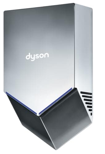 Dyson HU02 307170-01 Nickel Luft Klinge V Automatisch Handtrockner, 23.4cm x 10cm x 39.4cm