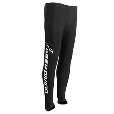 Herren Herren Badehose Eng und Lang, Schwimmhose Tauchanzug Pants, Surfing Diving Snorkeling Men Warm Wetsuit Long Pants, Surfing Swimming Canoeing Legging, Surfhose Wassersport Schwarz,3XL