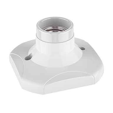 ledscom.de Deckenleuchte/Lampenfassung ELEKTRA, weiß, 1x E27 max. 60W