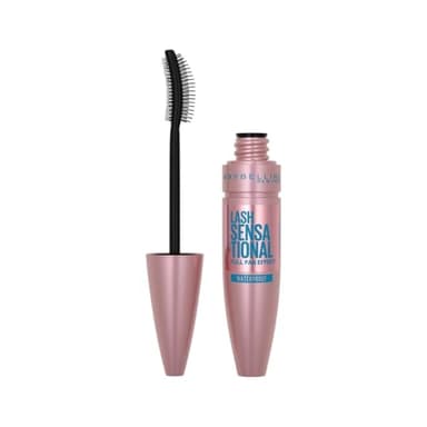 Maybelline New York Mascara für Volumen und Definition, Wasserfest, Lash Sensational, Very Black, 9,5 ml