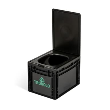 TROBOLO BilaBox – Campingtoilette im Eurobox-Format [29x40x30] – Mobile Trockentrenntoilette für unterwegs – Ohne Gerüche, Wasser & Chemie – Praktische Trenntoilette für Auto, Camper, Reisen & Outdoor