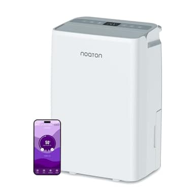 Noaton® DF 4115 WiFi HEPA Smart Luftentfeuchter und Luftreiniger, 15L/24H, 3 Jahre Garantie, 5 Modi, Leise, App, Timer, mit Ablaufschlauch, 2,2 L-Wassertank, für Raum 50 m2, Schlafmod