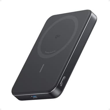 Anker MagGo Powerbank, Ultra-schlankes 10.000mAh magnetisches Akkupack, Qi2-zertifiziert, portabel, 15W Ultra-schnelles MagSafe-kompatibles Ladegerät, ergonomisches Design, nur für iPhone 17/16/15/14