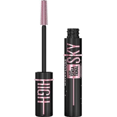 Maybelline New York Wimperntusche für extreme Länge und volles Volumen, Mascara mit wimpernverlängerndem Effekt, Lash Sensational Sky High Cosmic Black, Schwarz, 1 x 7,2 ml