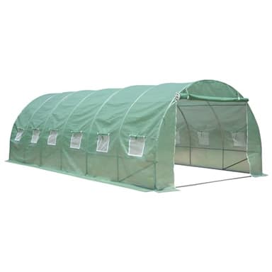 Zelsius Foliengewächshaus (L) 400 x (B) 300 x (H) 200 cm | stabiles Tomatengewächshaus, Folienzelt, Gewächshaus für Garten | Tomatenhaus, Folien Treibhaus, Pflanzenzelt, Frühbeet