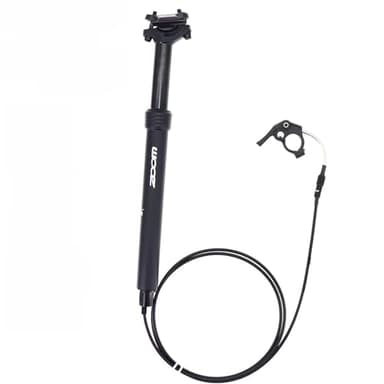 Absenkbare Sattelstütze Gefedert 27,2/28,6/30,0/30,4/30,8/31,6/33,9mm, Fahrradsattelstütze Hubdrahtsteuerung Höhenverstellbares Hydraulisches Sattelrohr für Mountainbike