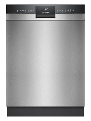 Siemens SN43HS03TE iQ300, Unterbau Geschirrspüler 60 cm, Besteckkorb, Bestätigte Hygieneleistung, smartStart, Oberkorb höhenverstellbar, varioSpeed, Programm-Assistent, aquaStop, Gebürsteter Stahl