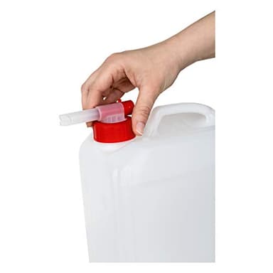 HAKA Dosierhahn für Kanister, 1 Stück, für 3L, 5L & 10L, tropfsicher dosierend dank Hebelventil, präzise, praktisch, universell, robust und leicht montierbar