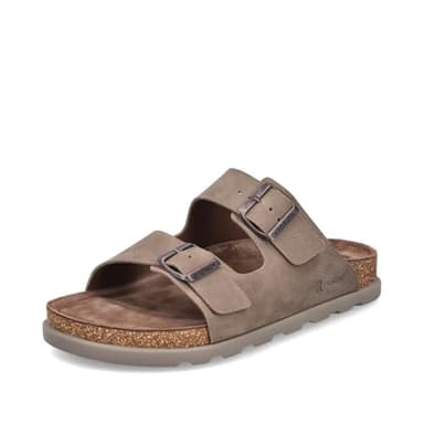 Rieker Herren Klassische Sandalen 21190, Männer Sandalen,Sommerschuhe,Freizeitschuhe,offene Schuhe,Strandschuhe,beige (64),43 EU / 9 UK