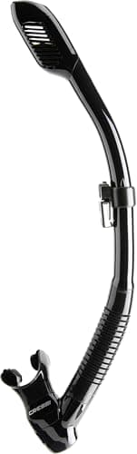 Cressi Dry Snorkel Black/Black - Unisex Premium Trockenschnorchel für Tauchen/Apnoe/Schnorcheln, Schwarz/Schwarz, Einheitsgröße
