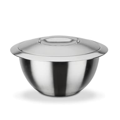 GSW ‎552370 Thermoschüssel mit Deckel, Edelstahl rostfrei - ⌀16 cm, Silber