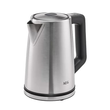 AEG Wasserkocher Deli 5, 2400 Watt, 5 Einstellbare Temperaturstufen, 1,7 l, 3-fache Automatische Sicherheitsabschaltung, Anti-Tropf- und Warmhaltefunktion, Einhand-Deckelöffnung, Edelstahl, K5-1-6ST