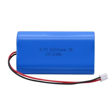 5200mAh 3,7V Li-Ion Akku wiederaufladbar mit JST 2.0 PH Stecker, Lithium Ionen Akku-Pack für Bluetooth Lautsprecher, Spielzeug, Elektronik und LED Licht