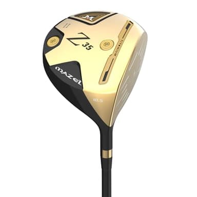 MAZEL Titan-Golf-Treiber für Herren 460cc Rechtshänder, Premium-Cup Face Design, Maximale Balldistanz (Gold, 10.5 Degree Flex Regular)