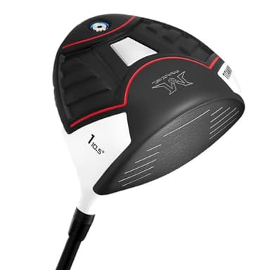 MAZEL Titan-Golfschläger für Herren, Graphitschaft, 114,4 cm, Flex Regular, 460 cc Driver Golfschläger für Rechtshänder, Schlägerhaube im Lieferumfang enthalten