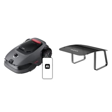 MOVA LiDAX Ultra 800 und Garagen Bundle Mähroboter ohne Begrenzungskabel, Empf. 800 m², ohne RTK & automatische Kartenerstellung per 3D-LiDAR mit 360° & AI Vision, 5 cm Kantenschnitt