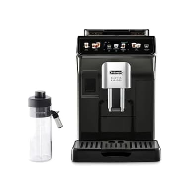 De'Longhi Eletta Explore Cold Brew ECAM450.65.G, Barista Kaffeemaschine mit LatteCrema Hot & Cold, Espressomaschine, Kaffeevollautomat, Kaltextraktion, Touchdisplay, Grau