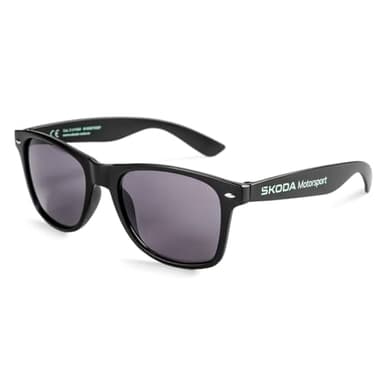 Skoda 6U0087900F Sonnenbrille Motorsport Brille, schwarz, mit Schriftzug