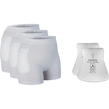 Suprima Set Hüftprotektor-Slip, 3 x 1-4900 und 1 x 2007 - weiss (XL)