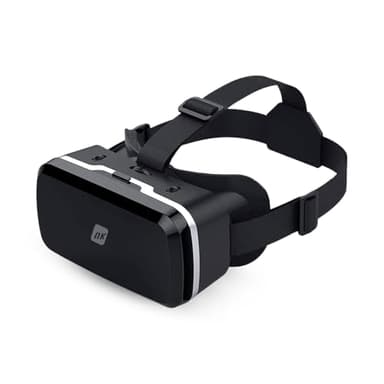 NK 3D VR-Brille für Smartphone - Intelligente Virtual Reality Brille für Smartphones zwischen 4,7' - 6,53', Sichtwinkel 90-100 Grad, 360º Drehung, einstellbare Objektive und Pupillen - Schwarz