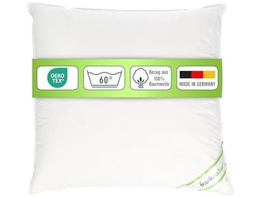 franknatur - Kopfkissen 100% Gänsefedern Klasse 1 Kissen 80x80 Claudia