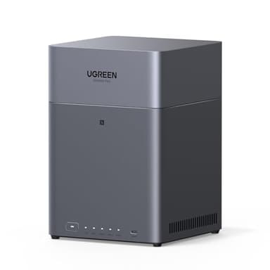 UGREEN NASync DH4300 Plus 4-Bay Desktop NAS, 2,5 GbE-LAN-Port, 8GB LPDDR4X RAM, NFC EIN-Berührungs-Verbindung, KI Familien und Babyalbum, Persönliche Cloud für Heim/Office (Ohne HDD)