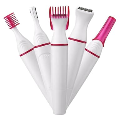 Elektrischer Rasierer für Frauen, 2-in-1-Augenbrauenrasierer und schmerzfreier Augenbrauen epilierer für Gesicht Augenbrauen Lippe Nase Beine Achsel Bikini Elektrorasierer