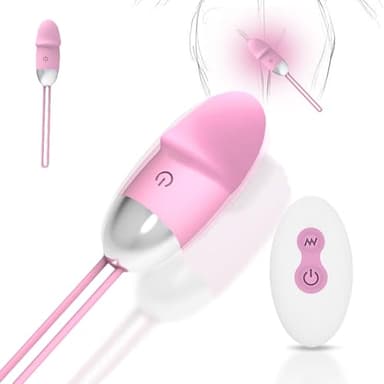 QgLust Deluxe Vibrator Vibro Ei mit Fernsteuerung Analvibratoren Dildo mit 10 Vibrationsmodi Vibratorei Leise Starke für Sie G Punkt Klitoris Stimulator Sex Spielzeug für Paare Sex Toy