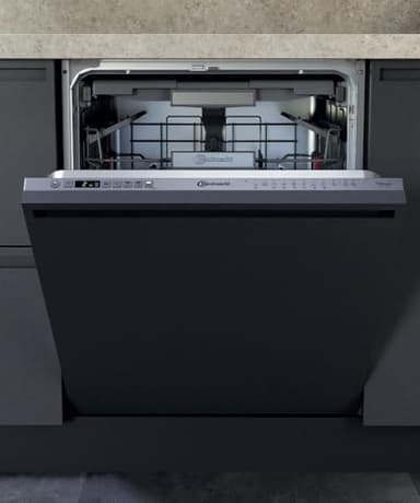 Bauknecht BCIO 3T341 PLET Vollintegrierbarer Geschirrspüler 60 cm /Edelstahl/14 Maßgedecke/10 Standardprogramme und 1 Sensorprogramm/PowerClean/ActiveDry/Besteckschublade/Vollwasserschutz