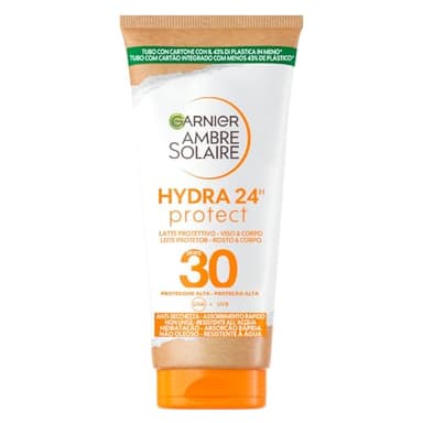 Garnier Ambre Solaire Sonnencreme Feuchtigkeitsspendende Sonnenschutz Milch LSF 30ung (1 x 50 ml) "Die Verpackung kann variieren"