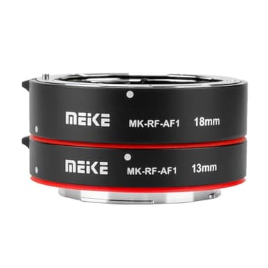 Meike MK-RF-AF1 13mm + 18mm Metall AF Vollrahmen Makro Extension Tube Adapter Ring Kit für Canon EOS-R Series Kameras Canon RF Mount Kameras EOS-R EOS-RP