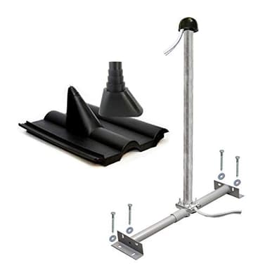 Premium X Basic Dachsparrenhalter-Montageset 100cm Mast Sparrenhalter für Satellitenschüssel Satelliten-Antenne SAT