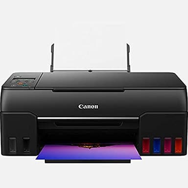 Canon PIXMA G650 MegaTank Drucker Tintenstrahldrucker Scanner Kopierer (4.800 x 1.200 dpi, Fotodrucker 10x15 cm,, LC Display, WLAN, Wireless Printing, Auto Power On/Off) schwarz