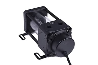 Alphacool 13327 Eisbecher Aurora D5 Acetal/Glas - 150mm inkl. Alphacool VPP Apex D5 Ausgleichsbehälter Pumpe