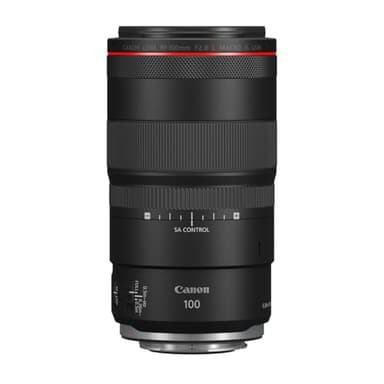Canon Objektiv RF 100mm F2.8 L Macro is USM Makroobjektiv für EOS R5 / R6 (1,4 x Vergrößerung, 5 Stufen optischer Bildstabilisator, Dual Nano USM AF, Super Spectra Vergütung) schwarz