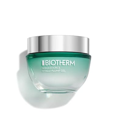 Biotherm Aquasource Hyalu Plump Gel, Gesichtscreme mit Life Plankton und Hyaluronsäure, erfrischende Tagescreme für strahlende Haut, Gesichtspflege-Gel für Damen, geeignet für Mischhaut, 50ml
