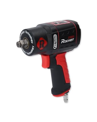 KS Tools Schlagschrauber Druckluft ROCKET II 1/2" 512.0002 2300Nm I Druckluft Schlagschrauber mit 8-Lamellen Luftmotor & Hochleistungs-Doppel-Hammer-Schlagwerk