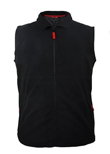 Marc & Mark Fleece- Weste Innsbruck in Übergrößen bis 12XL, schwarz, Größe:7XL