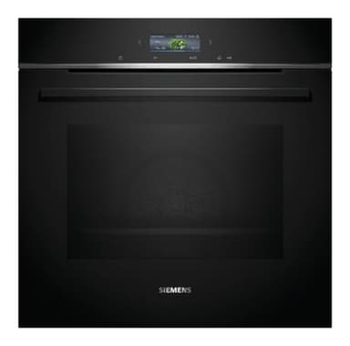 Siemens HB734G1B1, iQ700 Smarter Einbau-Backofen, 60 x 60 cm, Made in Germany, Schwarz, ecoClean & humidClean Selbstreinigung, Air Fry, Automatikprogramme, Farbiger Touchscreen