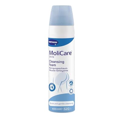 MoliCare Skin Reinigungsschaum: Für die schnelle, schonende Reinigung des Genital- und Perinealbereichs bei Stuhlinkontinenz, 400ml