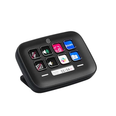 Elgato Stream Deck Neo (Schwarz) – 8 anpassbare Tasten, 2 Touch Points, rasante Tasks & Workflows – Steuern Sie Word, Excel, PowerPoint, Teams, Zoom, Spotify etc - Kompatibel mit Mac und PC
