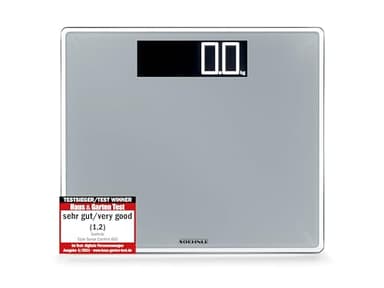 Soehnle Style Sense Comfort 600 Personen Digitalwaage mit Tragkraft bis 200 kg, Waage mit extragroßem LCD-Display, Personenwaage für sicheren Stand