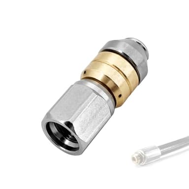 Rohrreinigungsdüse Spitze Rotierende für Kärcher - Rotierende Rohrreinigungsdüse aus Edelstahl 1/8 IG für Kärcher Kränzle Nilfisk WAP | Hochdruckreiniger Zubehör für Rohrreinigungsmaschine Düse