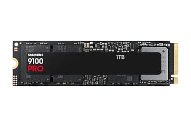 Samsung 9100 PRO NVMe M.2 SSD, 1 TB, PCIe 5.0, 14.700 MB/s Lesen, 13.300 MB/s Schreiben, Interne SSD für Gaming, Videobearbeitung und AI, Schwarz, MZ-VAP1T0BW