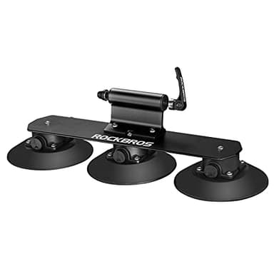 ROCKBROS Fahrradträger mit Saugnäpfe Fahrrad Dachträger Dachgepäckträger Schnellmontage für 3 Fahrräder