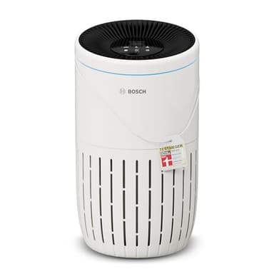 Bosch Air 4000 Luftreiniger - Für Räume bis zu 62,5 m² - Entfernt effizient Schadstoffe - Mit 3-in-1 Luftfilter, Smart Sensor, Automatikmodus, Ruhemodus (< 25 dB(A)) - CADR: 300 m³/h