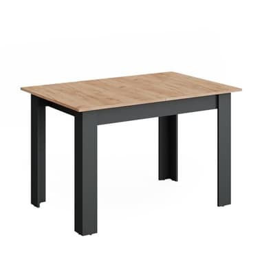 Vicco Esstisch Repose, Anthrazit/Goldkraft Eiche, 160 x 80 cm ausziehbar, für Flexible Nutzung als ESS- oder Arbeitstisch